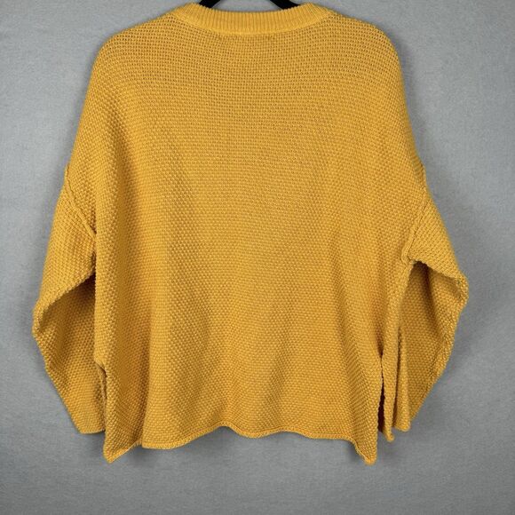 FP Beach Free People Hailee Button Knit Top Pullover Long Sleeve Sweater Size S - Picture 4 of 4